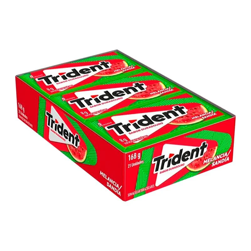 Chicletes Trident Melancia Display 21x8g