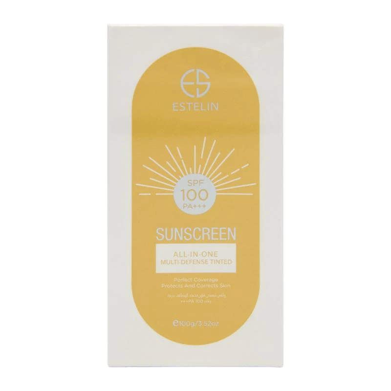Protetor Solar Facial Estelin Cor Fps100 100Ml