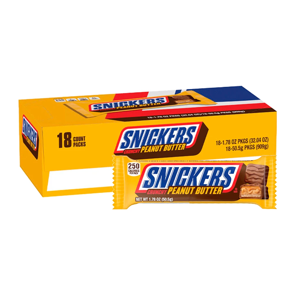 Chocolate Mars Snickers Chuncky Peanut Butter Caixa 18X50G