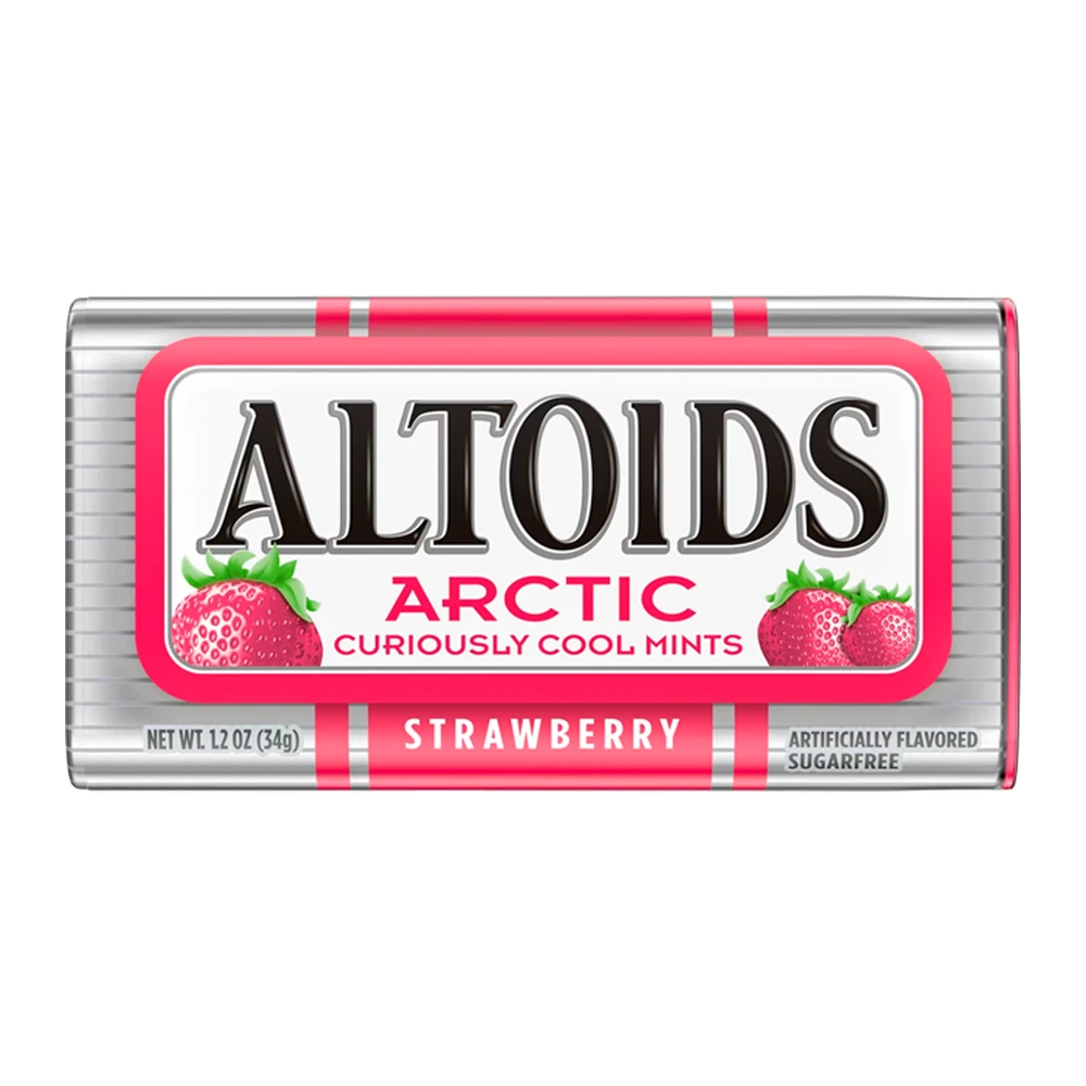 Bala Altoids Arctic Strawberry Lata 1.2Oz 34G