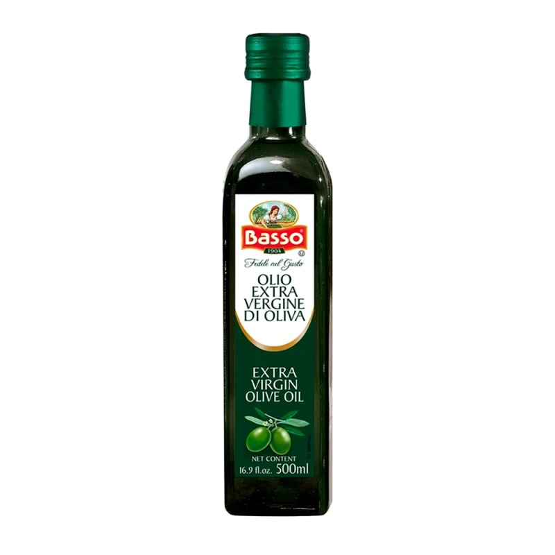 Azeite de Oliva Extra Virgem Basso Garrafa 500Ml