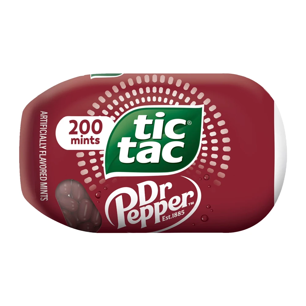 Bala Tic Tac Dr Pepper Pote 200 Unidades 3.4Oz 98G