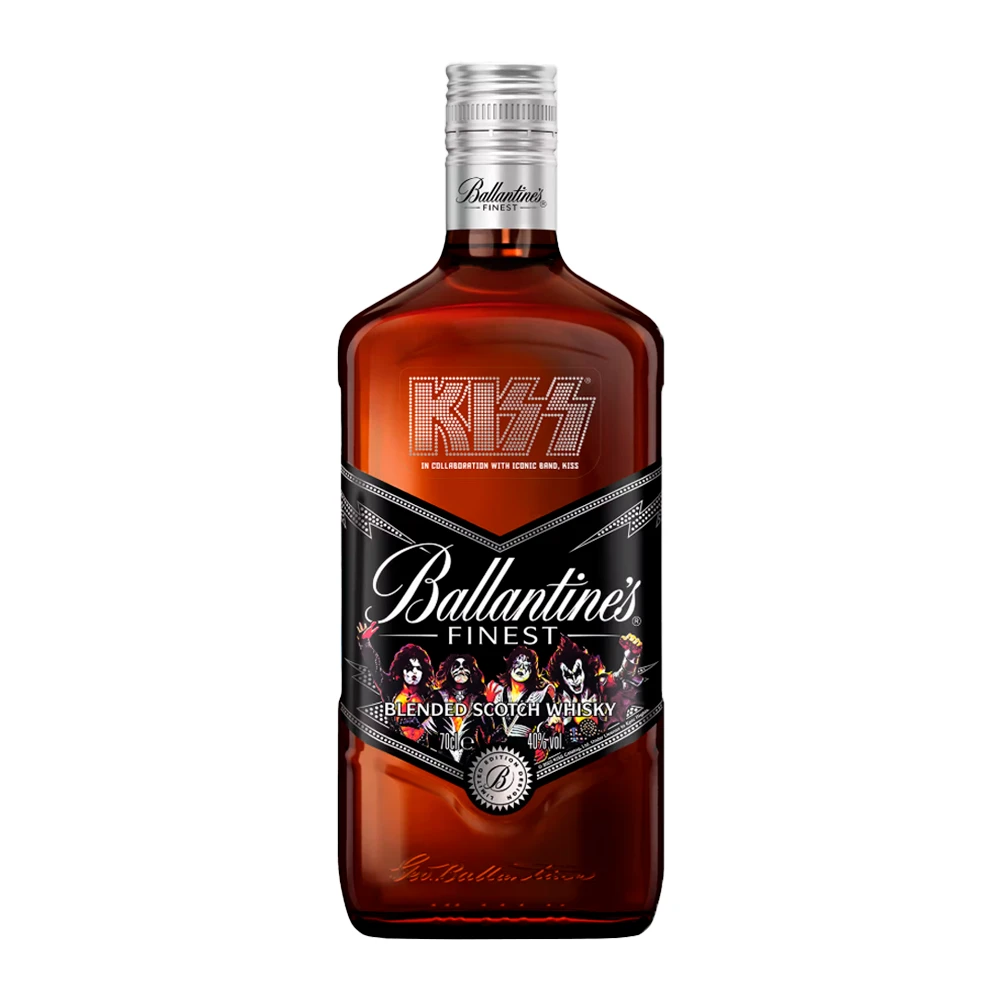 Whisky Ballantines Edição Limitada Kiss Garrafa Sem Caixa 1Lt