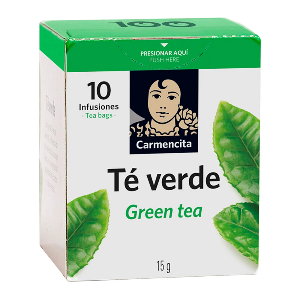 Cha Carmencita Cha Verde Caixa 10 Bolsas