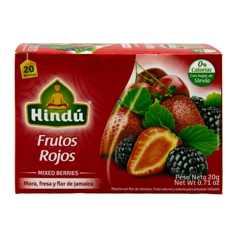 Chá Hindu Frutas Vermelhas 20X20G