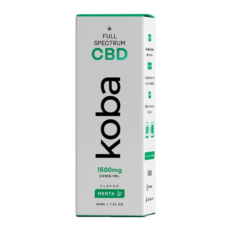 Óleo Cbd Sublingual 1500 Mg / 30 Ml Koba Sabor Menta