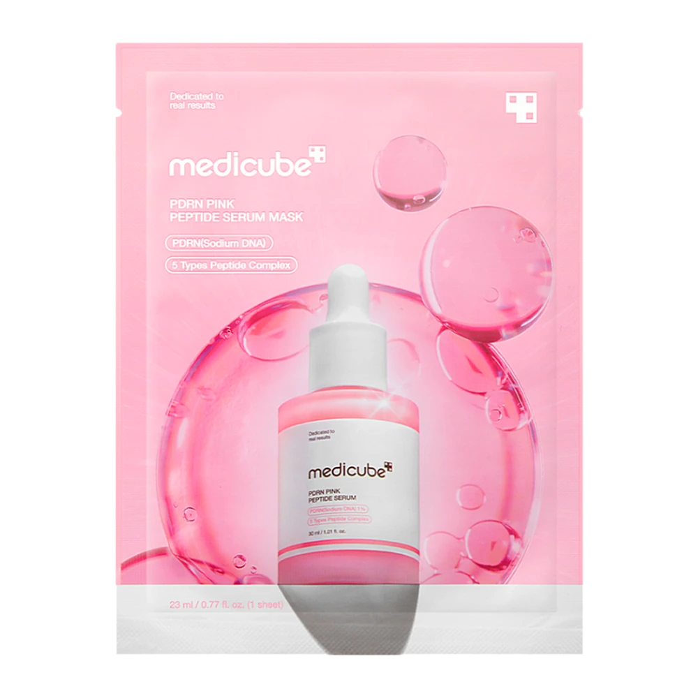 Máscara Facial Medicube Pdrn Pink Peptide Sérum 1 Unidade 23Ml