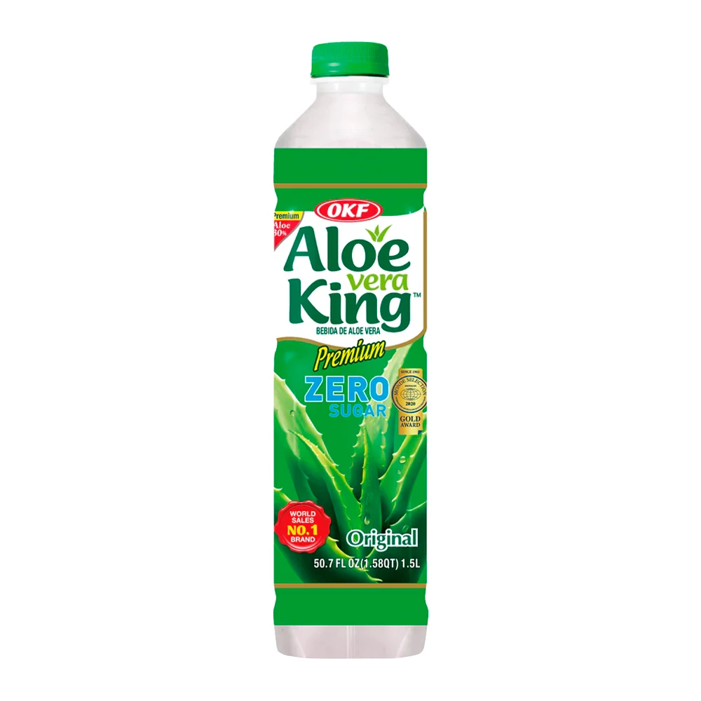 Suco de Uva Verde Sem Açucar Com Aloe Vera Okf Garrafa Pet 1500Ml