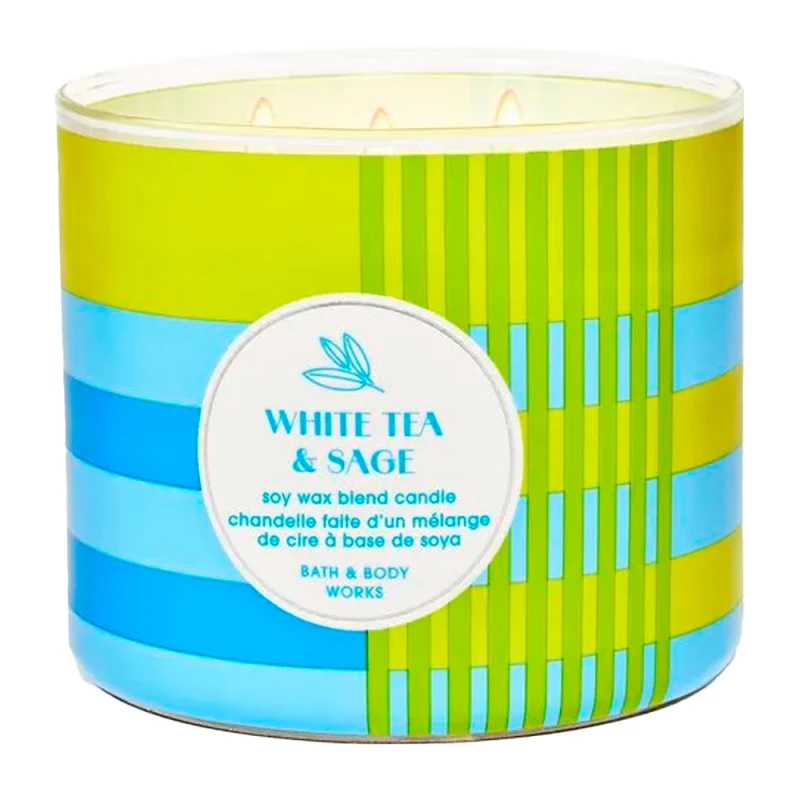 Vela Aromática Bath & Body Works White Tea & Sage 411G
