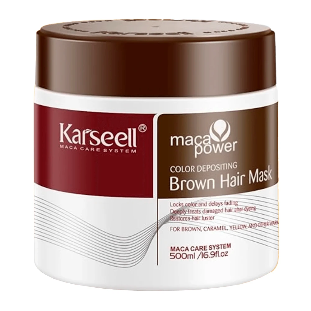 Máscara de Tratamento Karseell Color Bown Pote 500Ml