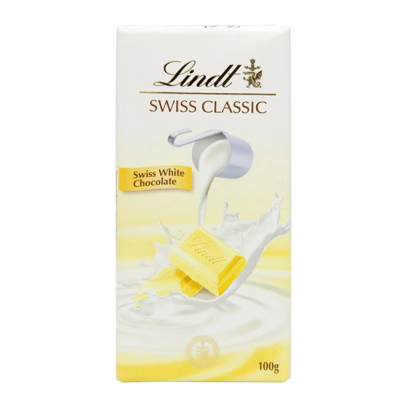 Barra Chocolate Lindt Classica Branco Puro 100G