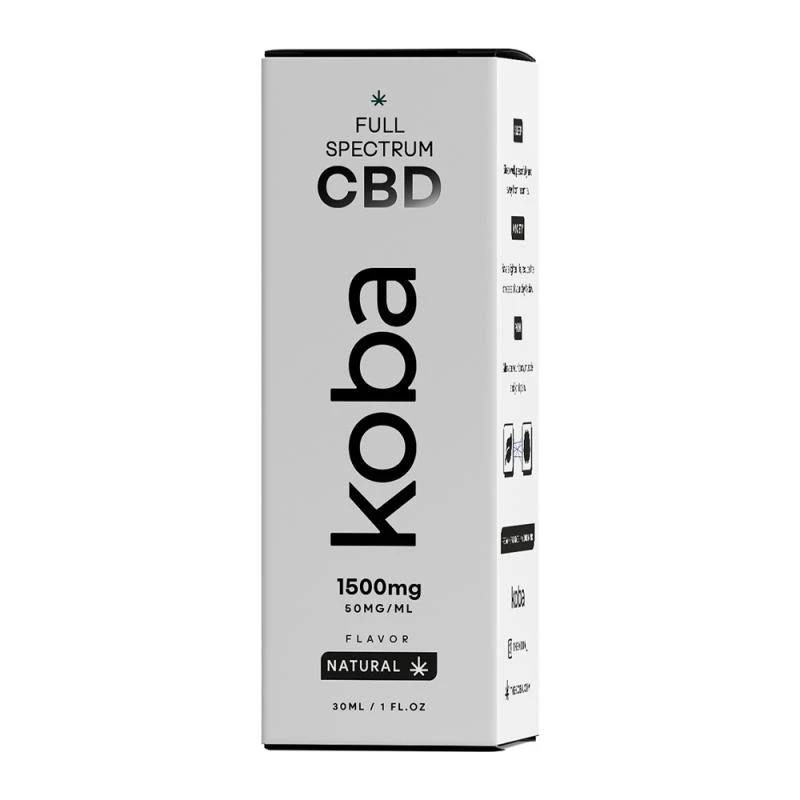 Óleo Cbd Sublingual 1500 Mg / 30 Ml Koba Sabor Natural