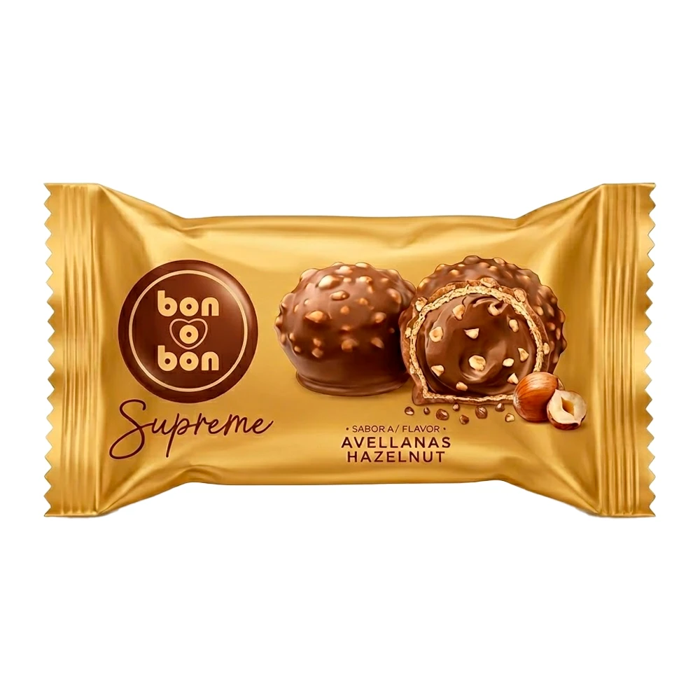 Bombom Arcor Bon o Bon Supreme Avelã 2X18G