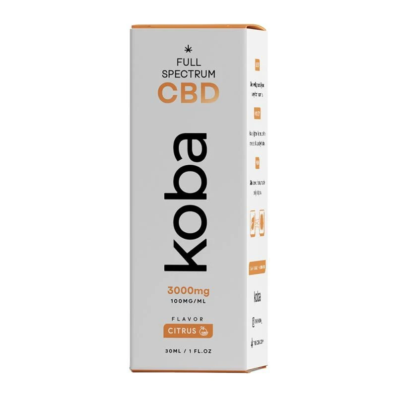 Óleo Cbd Sublingual 3000 Mg / 30 Ml Koba Sabor Citrus