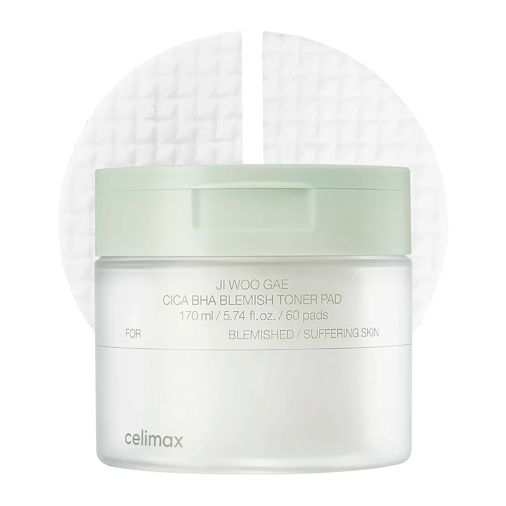 Almofadas Tônicas Celimax Cica Bha Blemish Tone Pad X60 Unidades