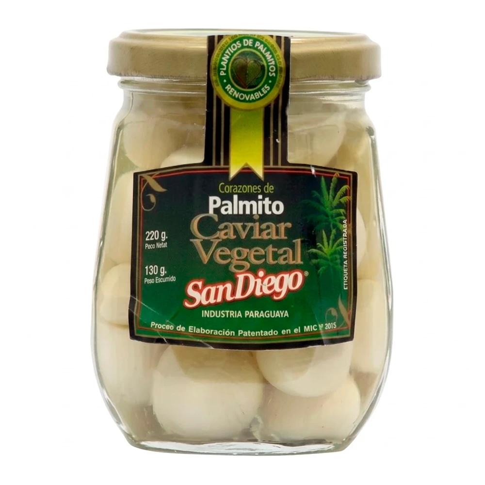 Palmito Caviar San Diego Vegetal Pote 230G