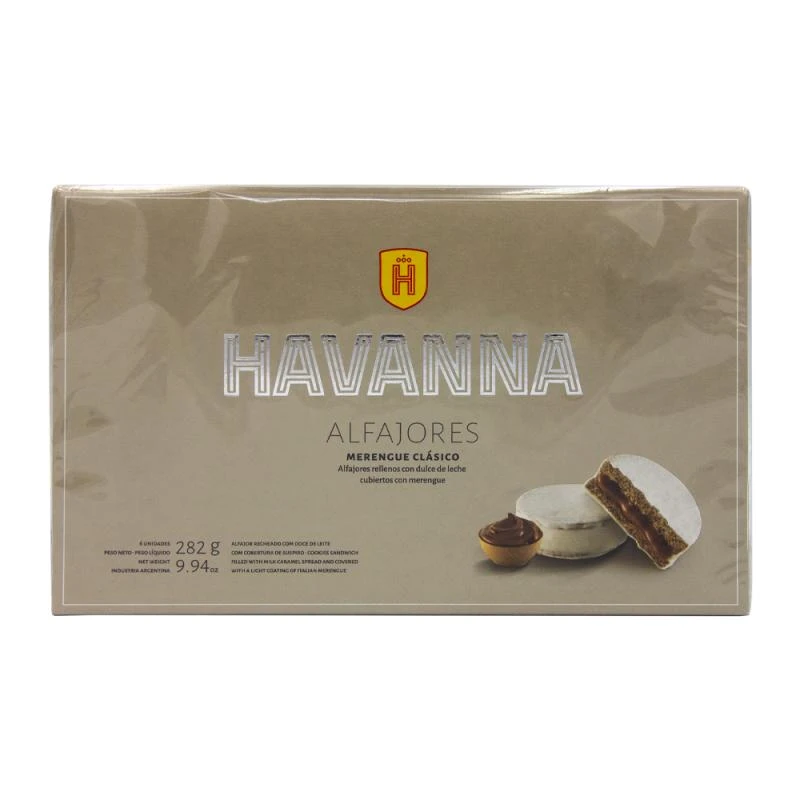 Alfajor Havanna Doce de Leite Cobertura Branco Caixa c/ 6X55G