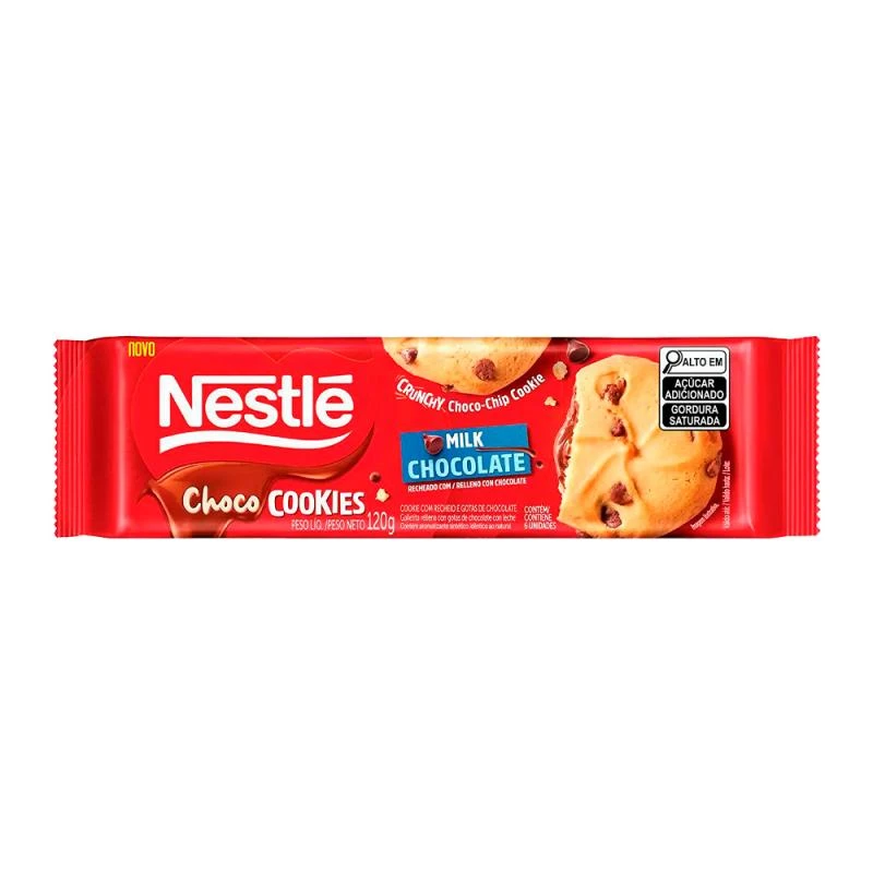 Bolacha Cookies  Nestle Chocolate Ao Leite 120G
