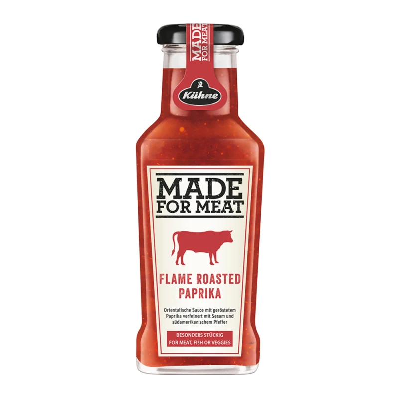 Molho Para Churrasco - Made For Meat - Paprika Tostada na Brasa Kuhne 235Ml