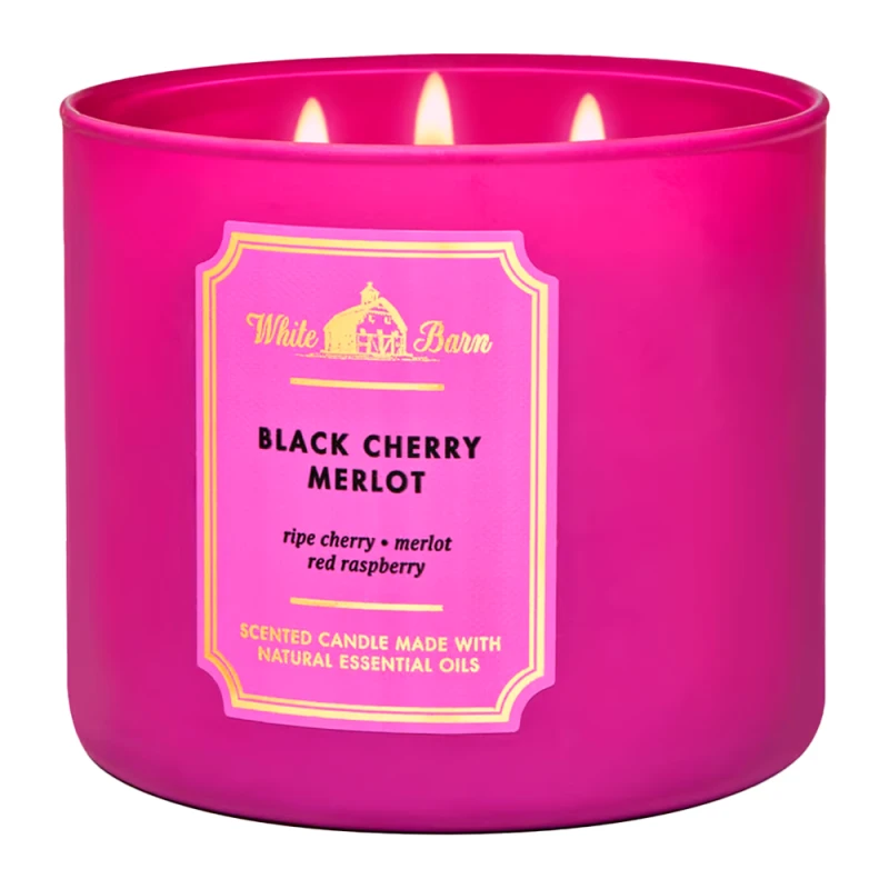 Vela Aromática Bath & Body Works Black Cherry Merlot 411G