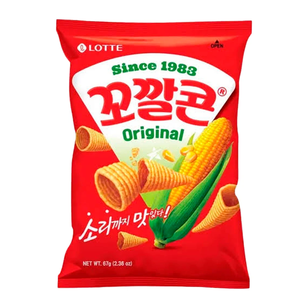 Salgadinho Lotte Corn Original Pacote 67G