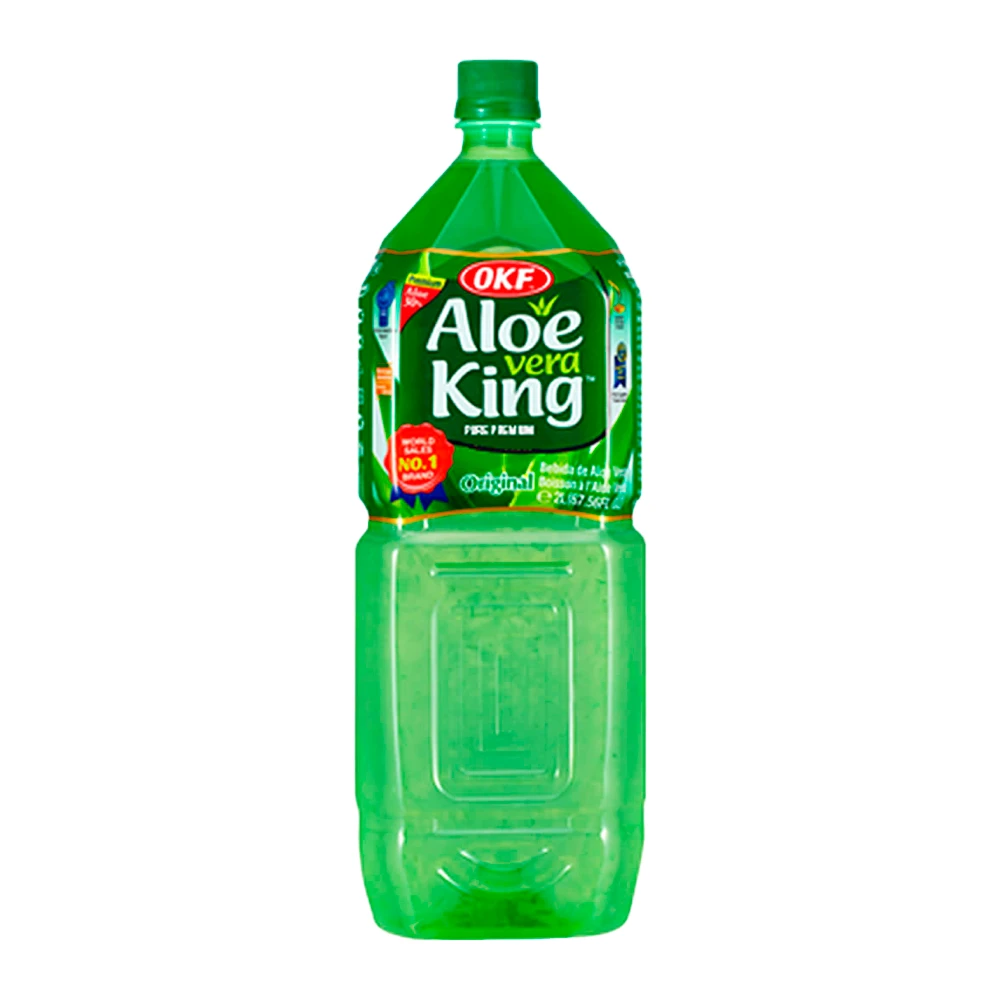 Suco de Uva Verde Okf Com Aloe Vera King Garrafa Pet 2Lt
