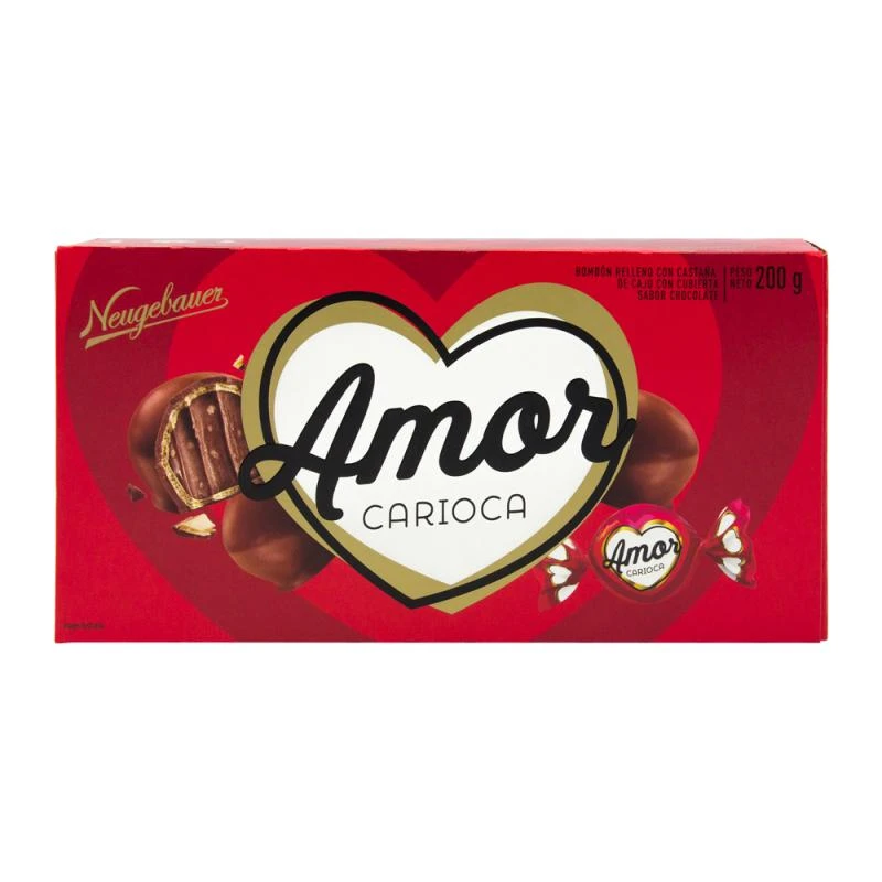 Bombom Neugebauer Amor Carioca Preto caixa 200G