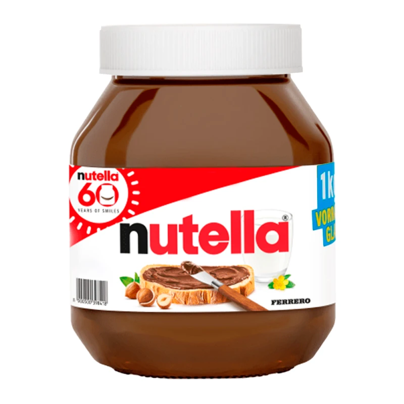Nutella Pote de Vidro 1Kg Ferrero