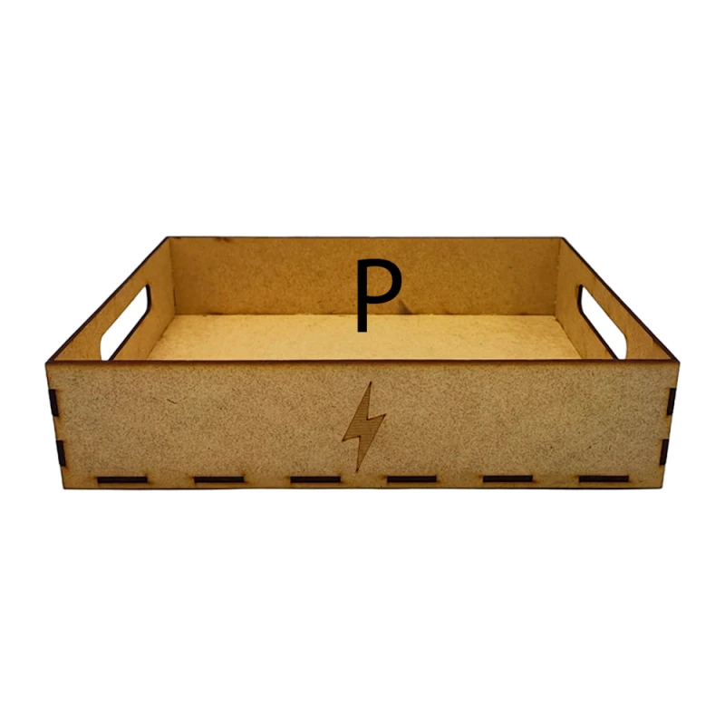 Caixa de Mdf Para Montar Cesta Tamanho P 20X16X5 Cm