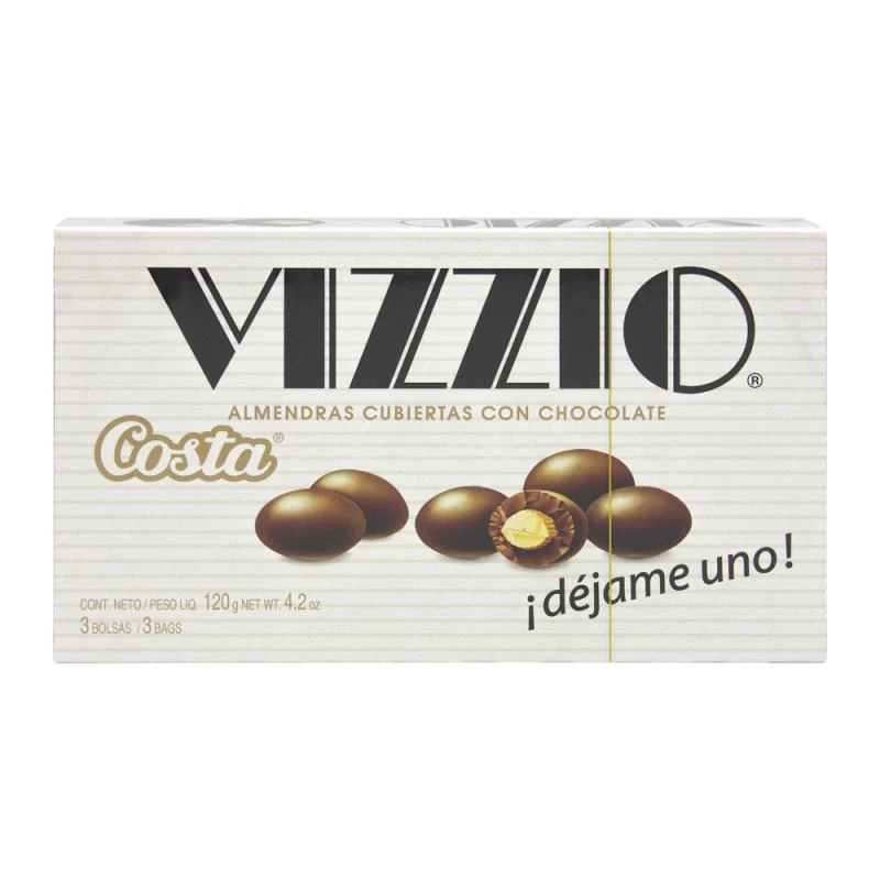 Chocolate Costa Vizzio Recheio Amêndoa 120G