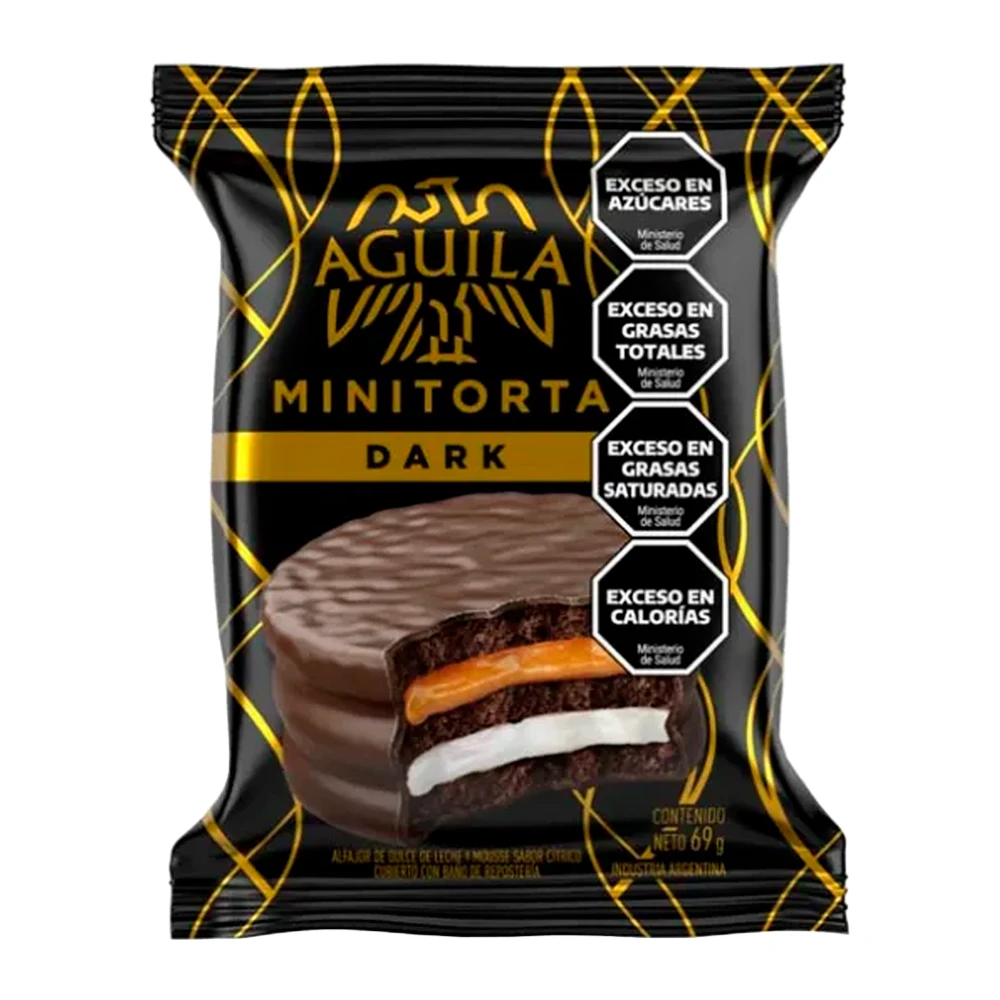 Alfajor Arcor Águila Mini Torta Dark 69G