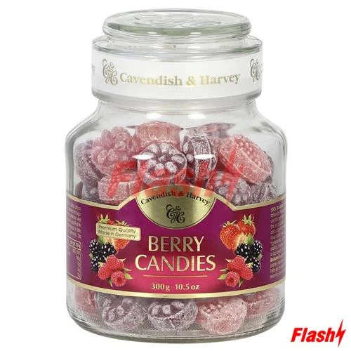 Bala Cavendish Berry Embalagem Vidrio 300G