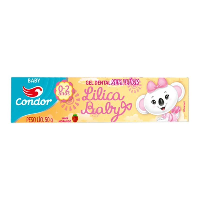 Creme Dental Condor Infantil Sem Flúor Lilica Baby 50G