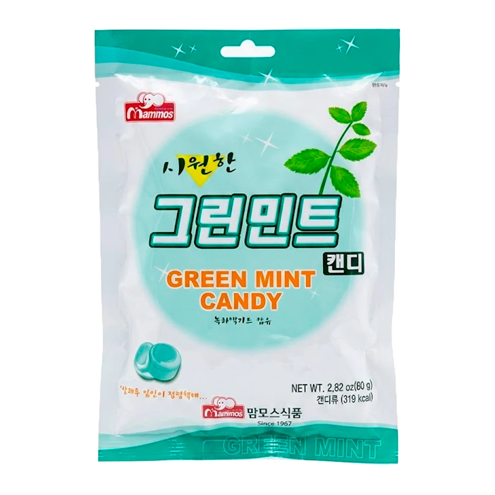 Bala Mammos Menta Pacote 80G