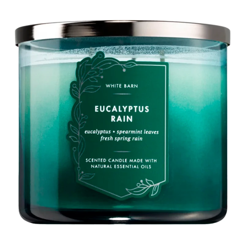 Vela Aromática Bath & Body Works Eucalyptus Rain 411G