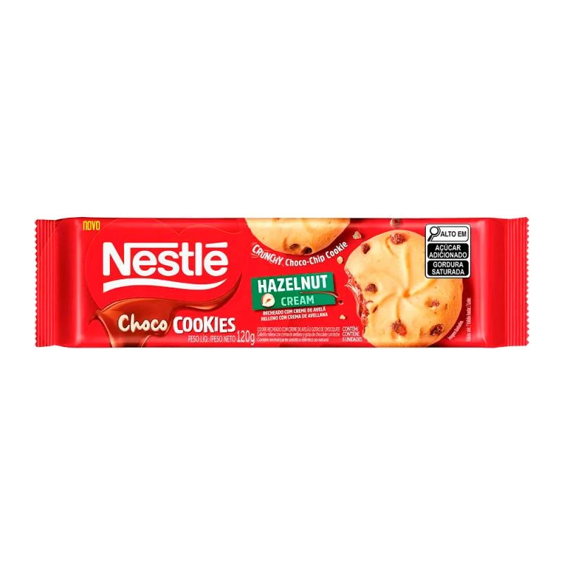 Bolacha Cookies Nestle Com Creme de Avelã 120G