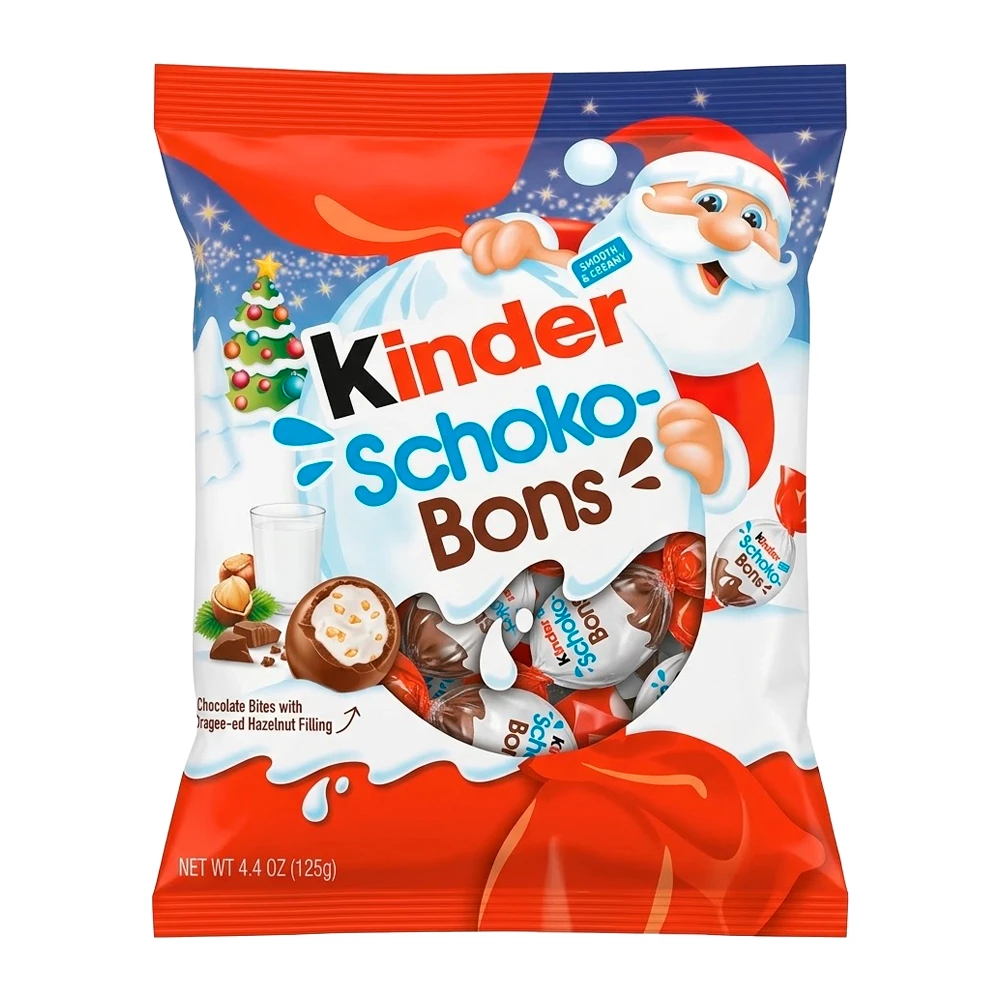 Bombom Kinder Schoko Bons Holidays Pacote 4.4Oz 125G