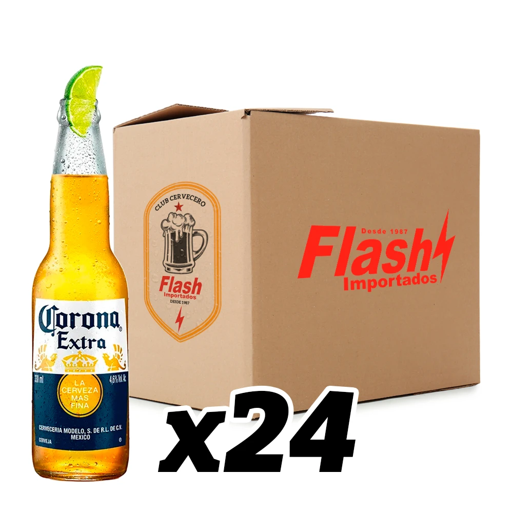 Cerveja Corona Long Neck Caixa com 24x330ml