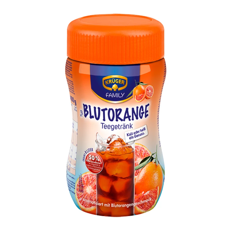 Chá Solúvel Kruger Laranja Reduzido em Calorias Pote 400G
