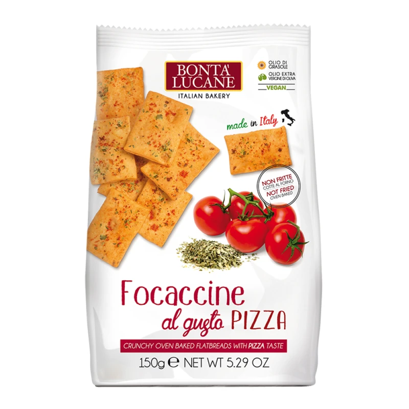 Torrada Bonta Lucane Focaccine Sabor Pizza 150G
