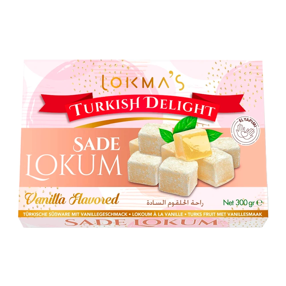 Doce Turco Lokma´s Lokum Baunilha Caixa 300G