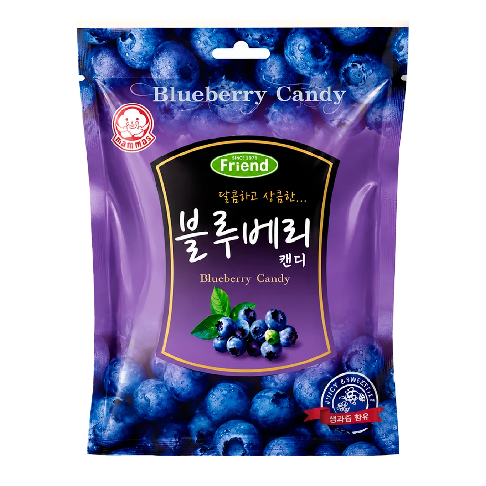 Bala Mammos Mirtilo Pacote 80G