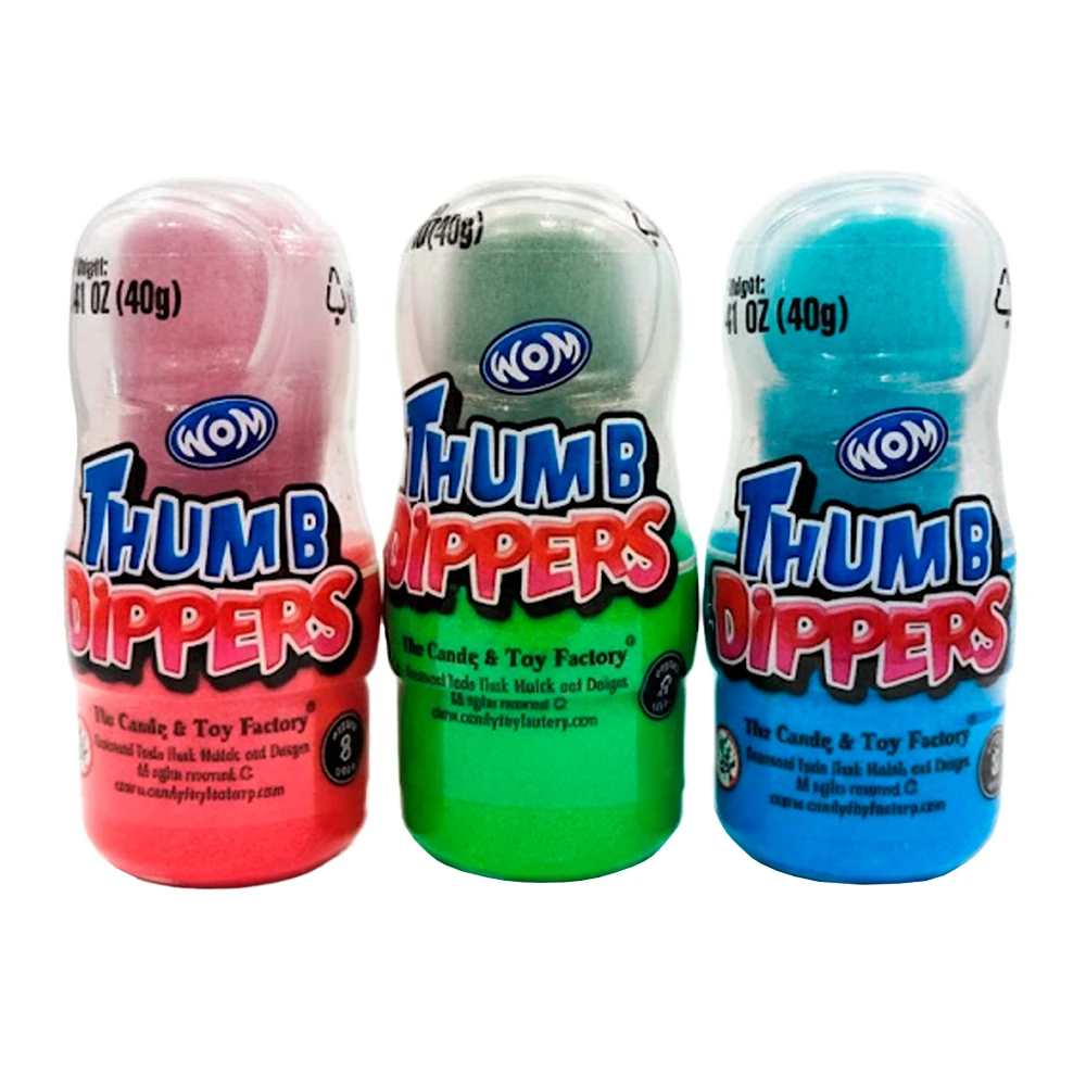 Pirulito Wom Thumb Dippers Powder Pop 40G