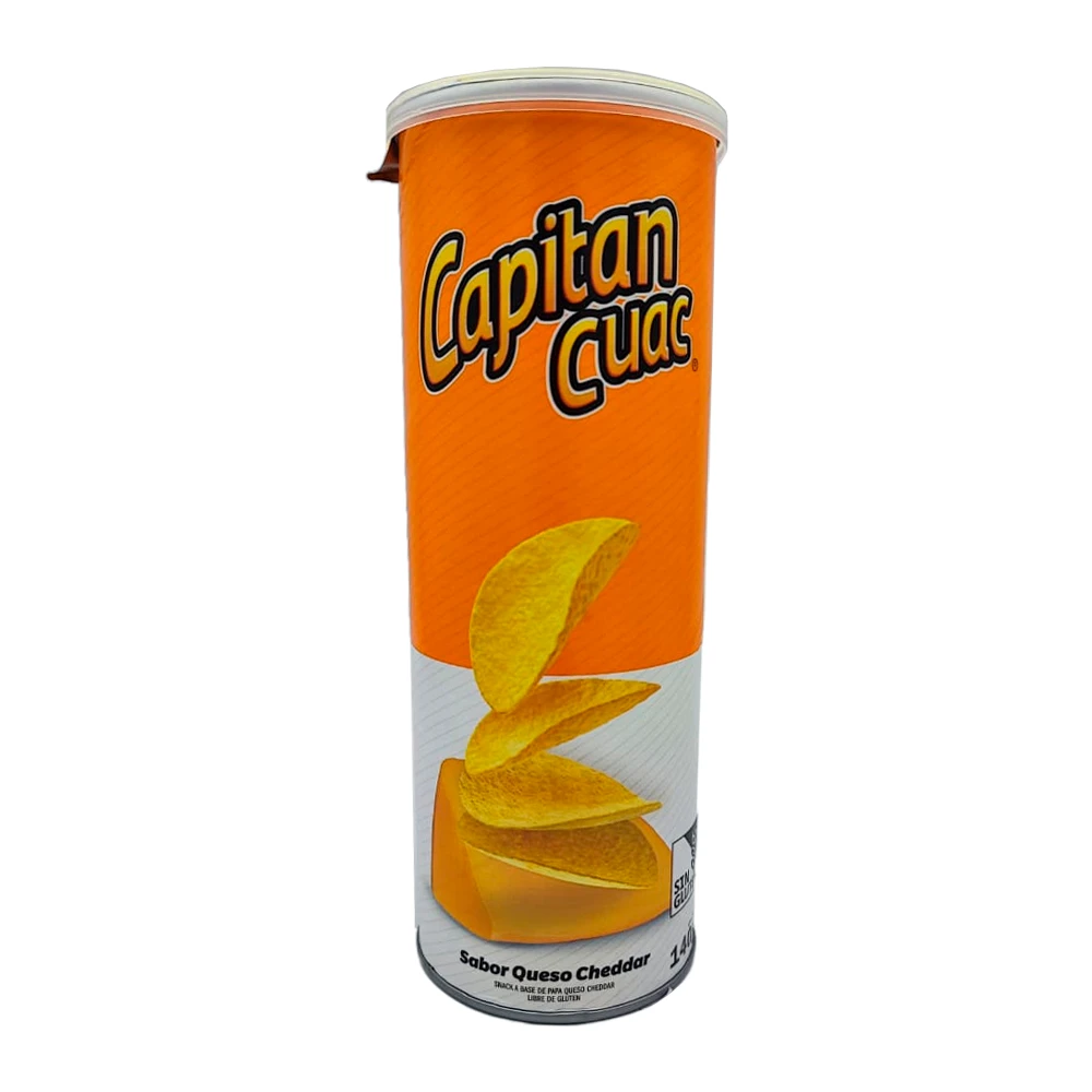 Batata Frita Capitan Cuac Queijo Cheddar Tubo 140G