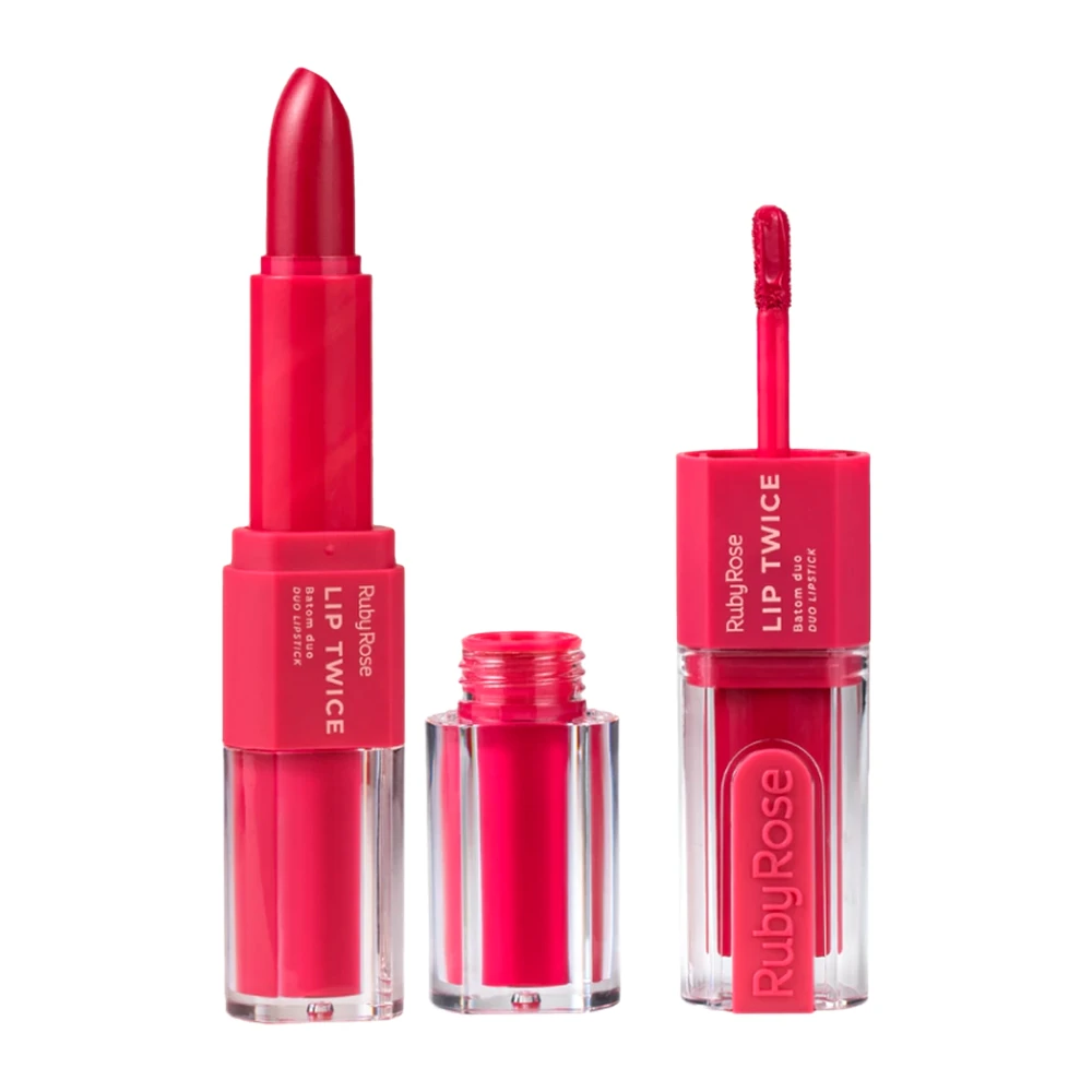 Batom Ruby Rose Lip Twice Hb-L6101