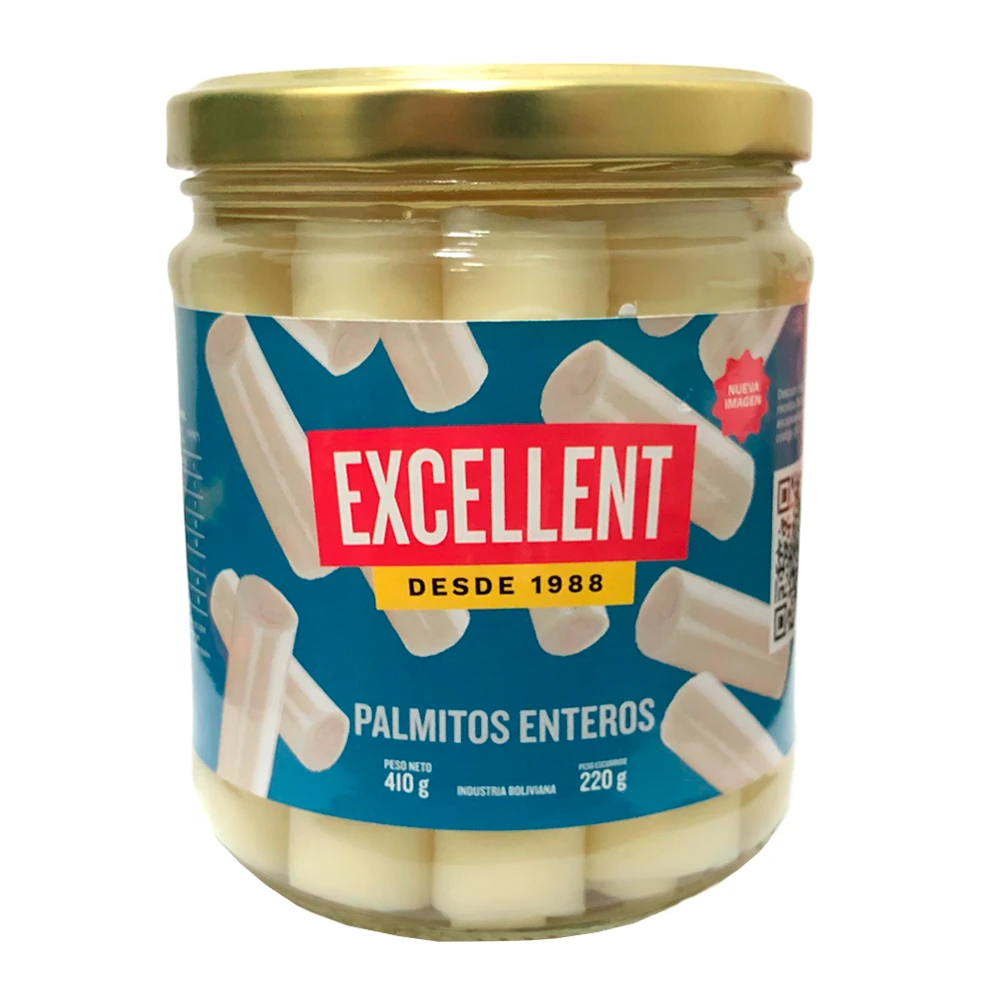 Palmito Excellent Enteiro Vidro 220G