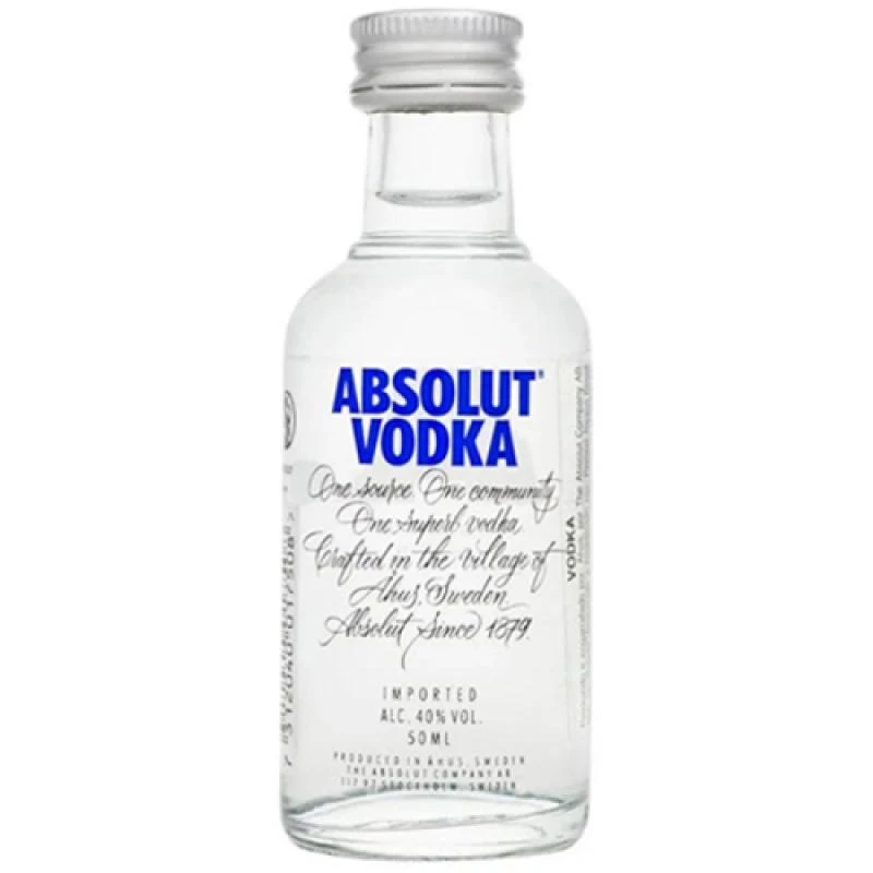 Vodka Absolut Original Minitatura 50Ml