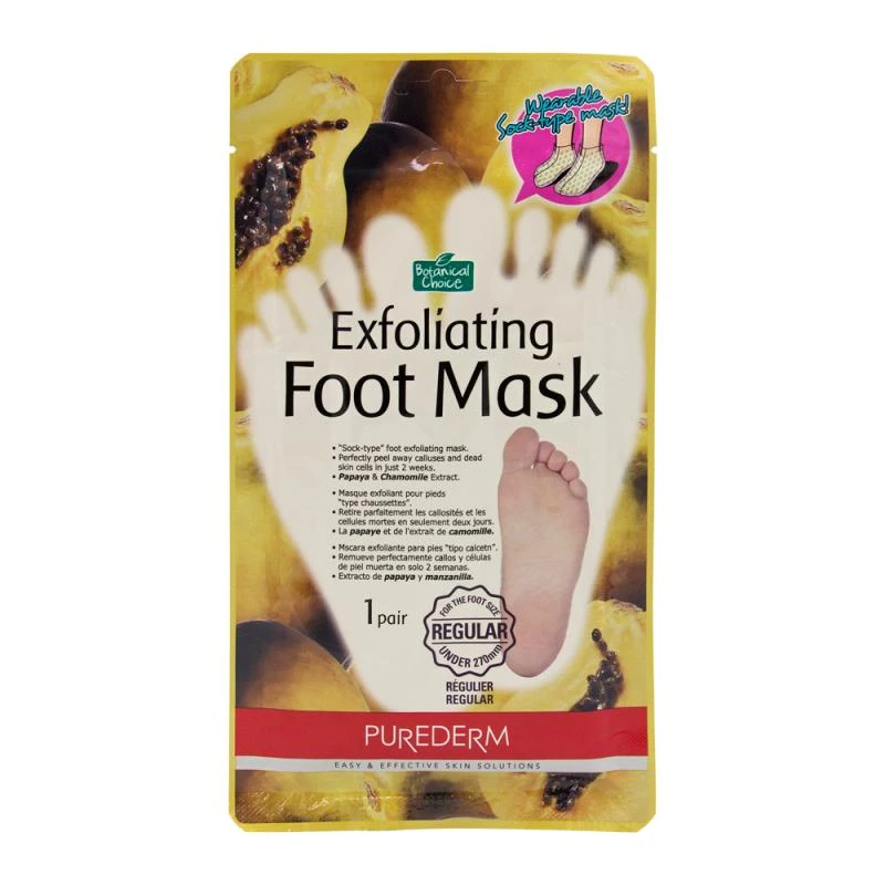 Meia Para Pés Purederm Esfoliante Tamanho Regular
