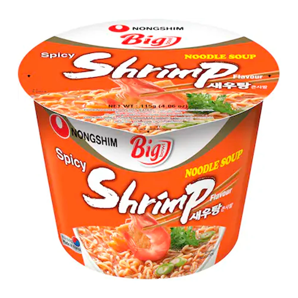Macarrão Instantâneo Nongshim Shrimp Pote 112G