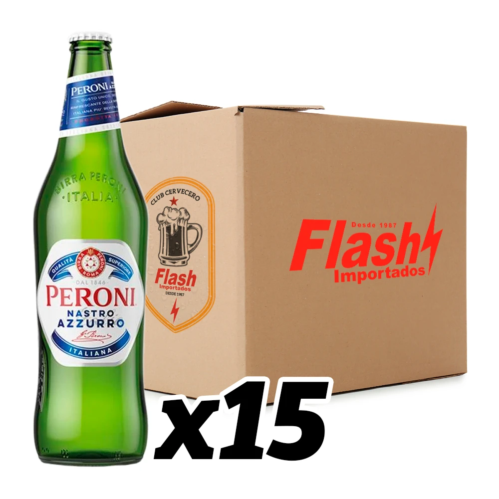 Cerveja Peroni Garrafa Caixa com 15x660ml
